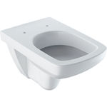 Inodoro suspendido de fondo profundo serie Selnova Square de Geberit. Blanco